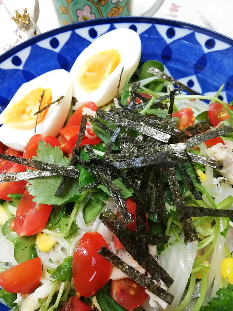 ''21,4/20
そうめんサラダでランチ😋|たえさん