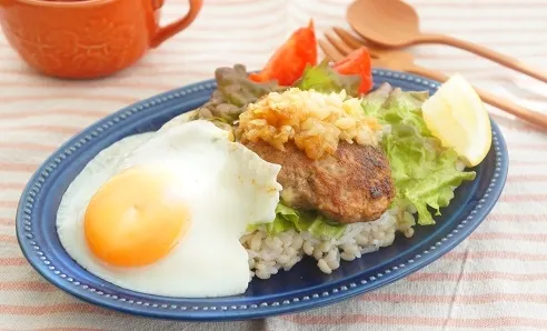 フロリダグレープフルーツで爽やかロコモコ丼|ちいさなしあわせキッチンさん