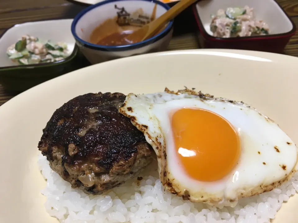 子供達のdinnerロコモコ丼|ようか✩.*˚さん