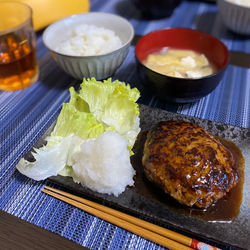 旦那飯＊おろしポン酢ハンバーグ|ちぐあささん