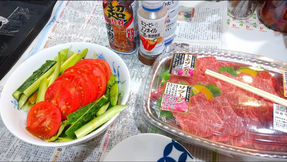 4/17の夕食
お家焼き肉～|卯月さん