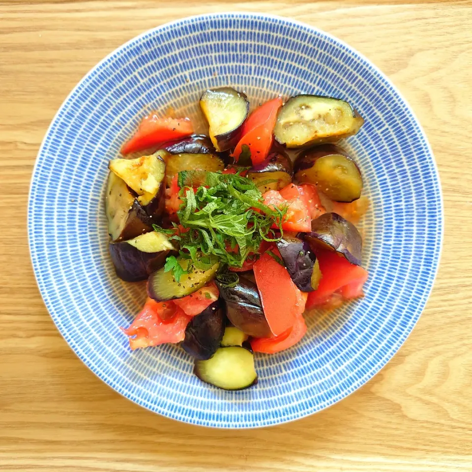 昼ごはん🌻茄子とトマトのマリネ|Rie*さん