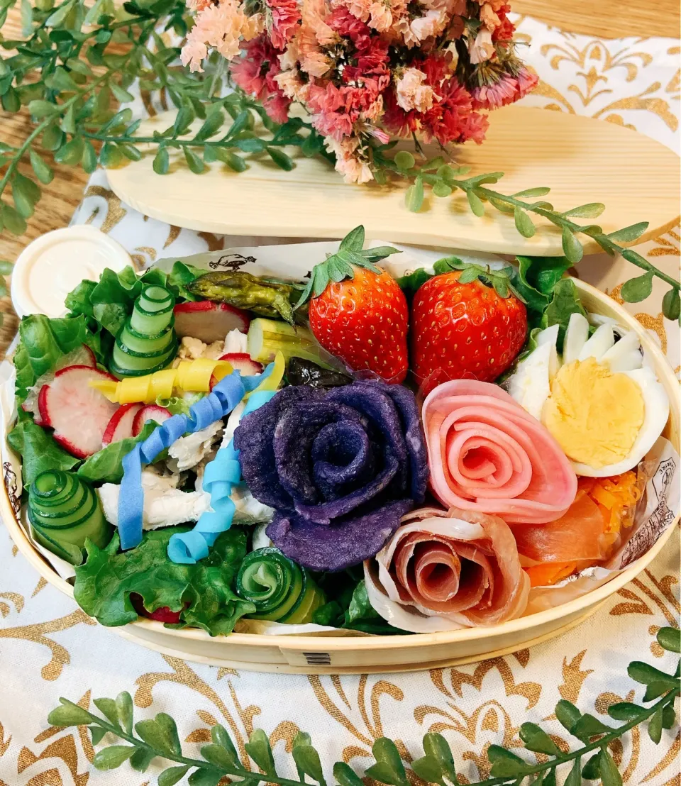 Snapdishの料理写真:ブーケ弁当💐|ふわくまさん