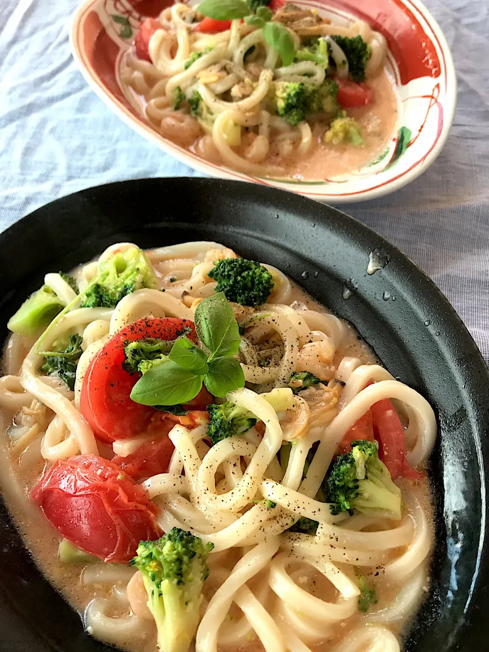 えびとあさりのクリームうどん|JUNZ CAFEさん