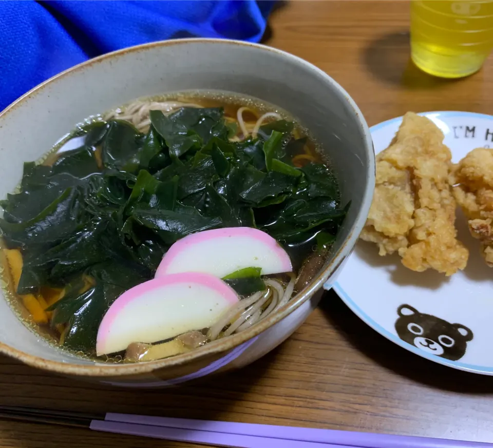 4月21日夜はわかめそば|とももさん