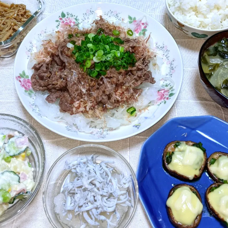 Snapdishの料理写真:2021/04/21　今日の晩ごはん🍀|ちいたんさん