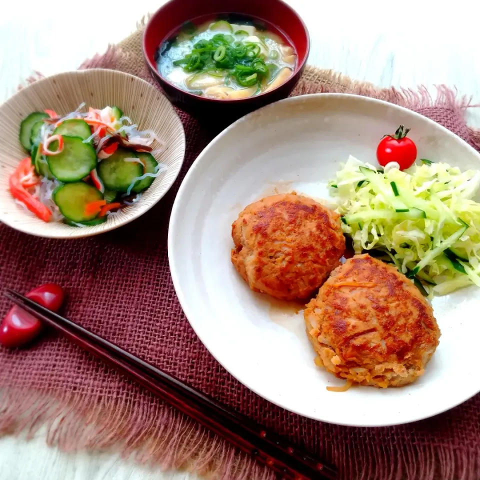 Snapdishの料理写真:照り焼きもやしバーグ|真希さん