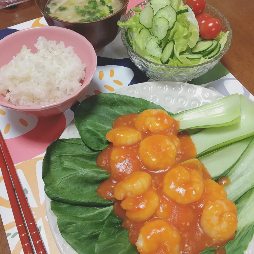 Snapdishの料理写真:海老チリ🦐|waiwaiさん