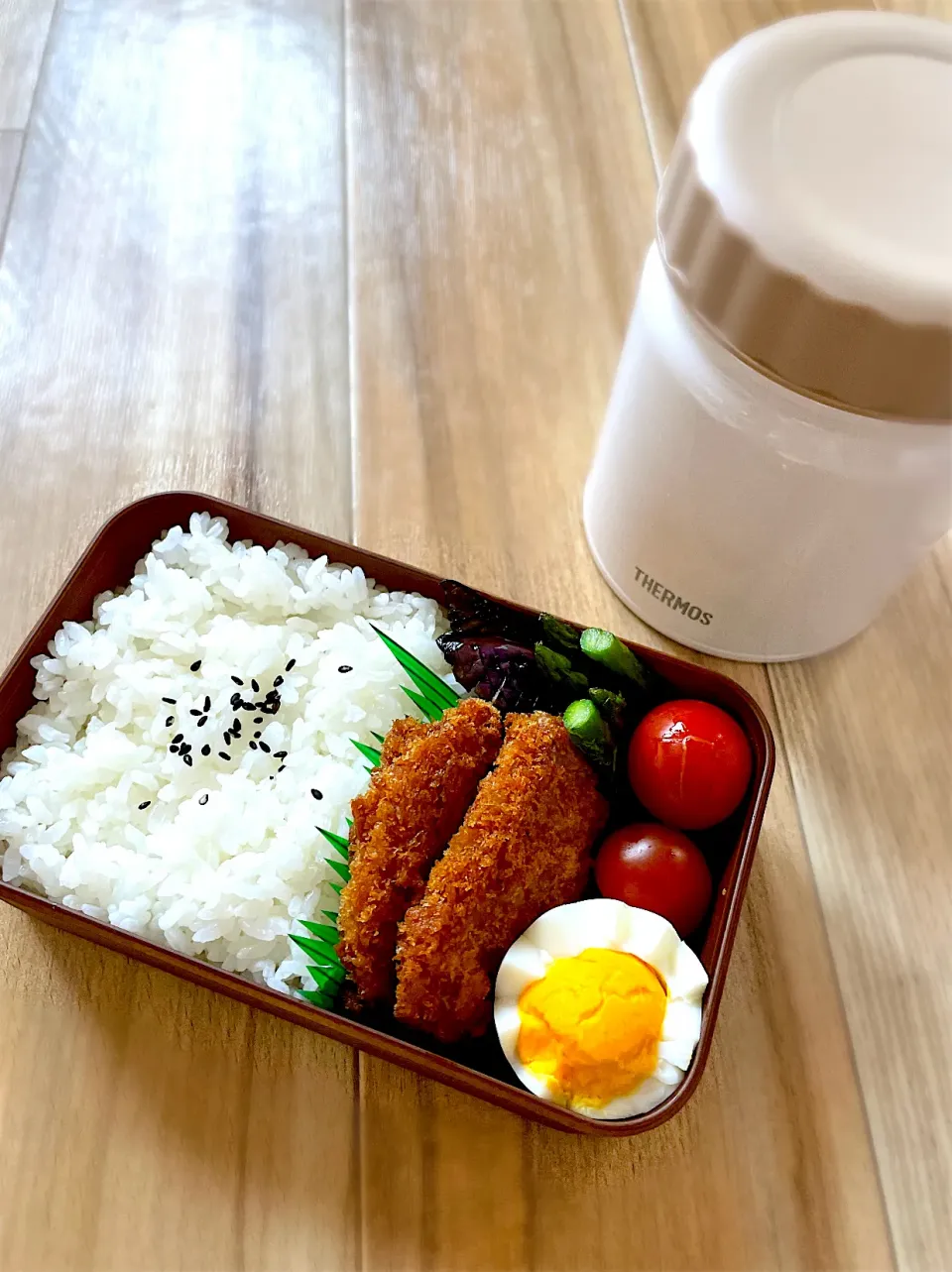 旦那弁当🍱ヒレカツカレー|mari＊yuakitoさん