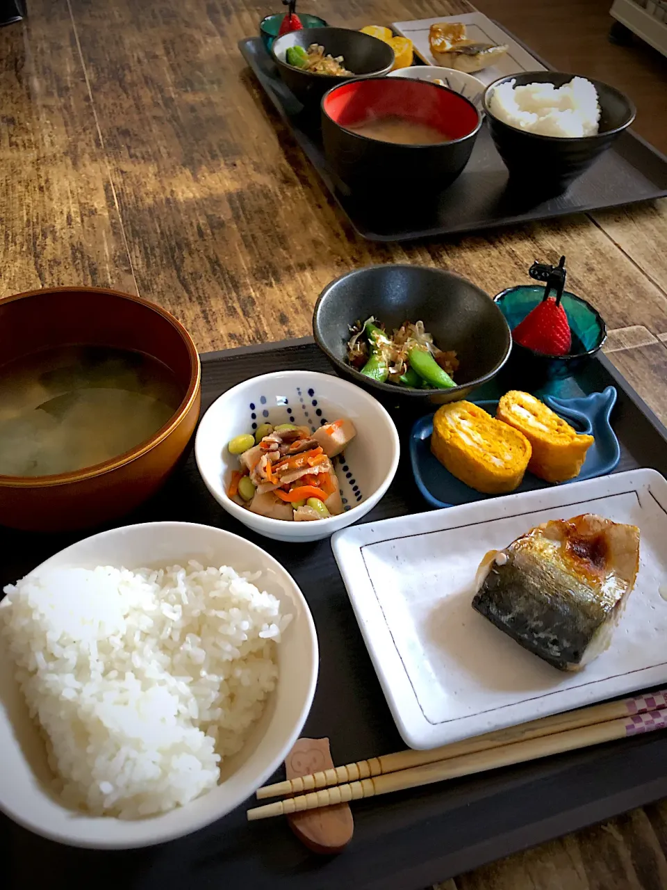 Snapdishの料理写真:焼き鯖定食✨|パンダ母さん🐼さん