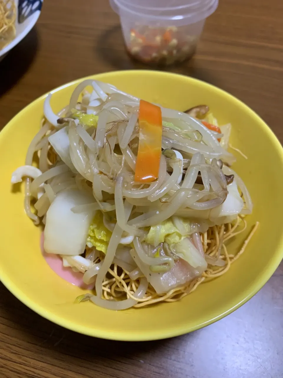 Snapdishの料理写真:4月22日夜はかた焼きそば|とももさん