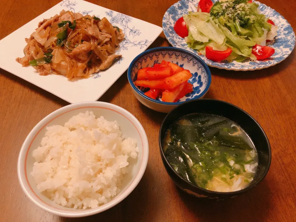 Snapdishの料理写真:チャプチェ定食|薫子さん