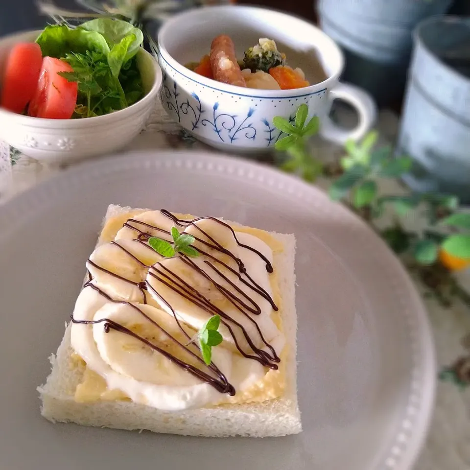 Snapdishの料理写真:ゆっくりモーニング♬|とまと🍅さん