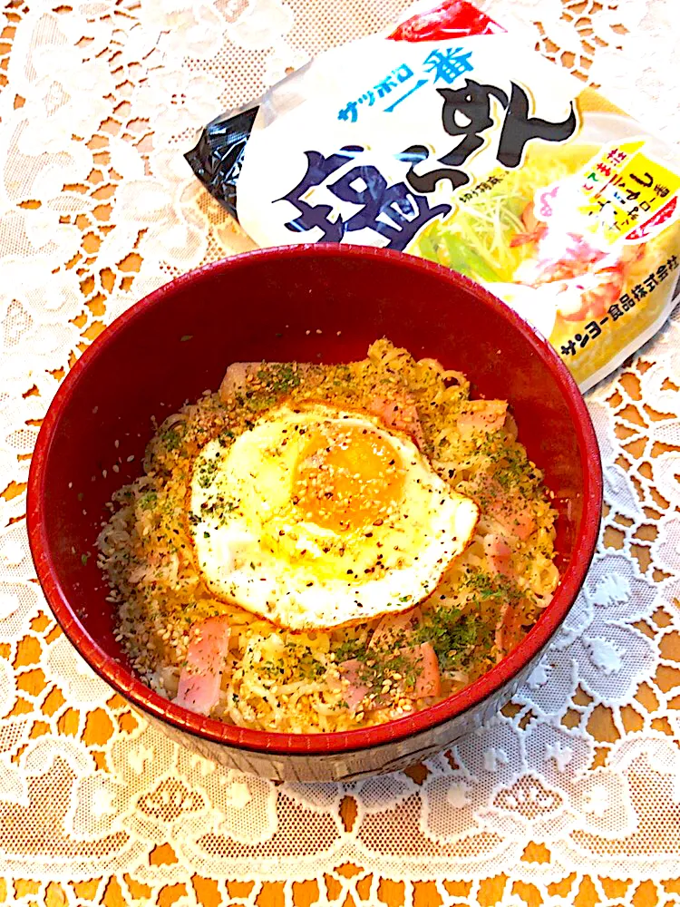 ♡今日のわたしの〜ランチ♡塩ラーメンで､塩ベーコンクリーム♡クックモニター中でありこちらにも投稿させていただいております♡令和3年4月23日金曜日♡|♡Fille√chie♡さん