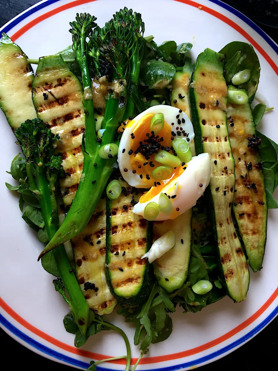 Grilled courgette and egg salad|Mistaleさん