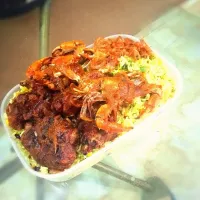 fried rice and seafood with goat meat|moni olowosibiさん