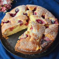 バニラプリンとチェリーケーキ🍒、とても柔らかくてしっとり、家で簡単に作れます 👇😋👌👩‍🍳|YUMMY RECIPES by Iuliaさん