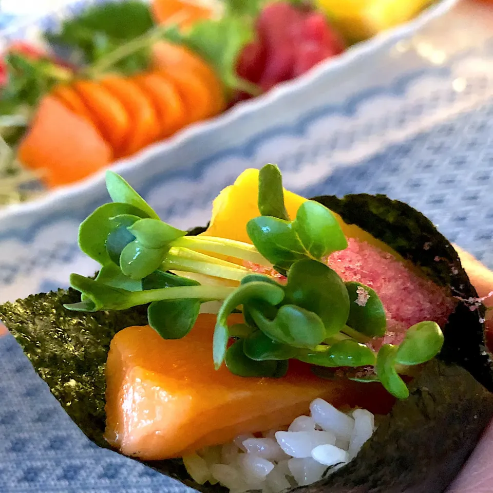 今夜は手巻き寿司　#アメリカ生活|Ikuさん