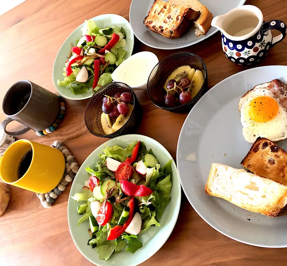 手作りドレッシングのシーザーサラダ定食|こんぶさん