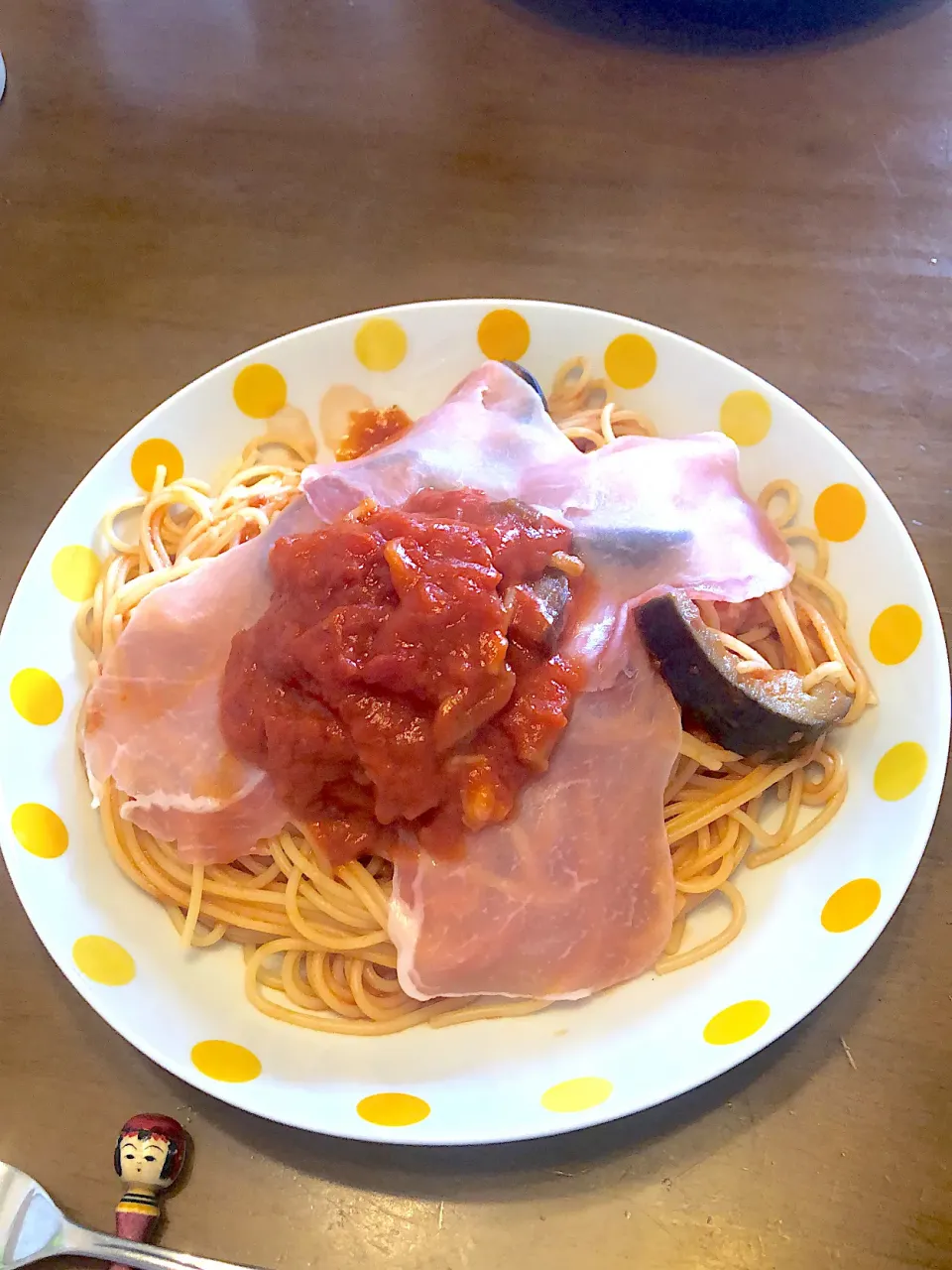 生ハムと米ナスのトマトソースパスタ|masaさん