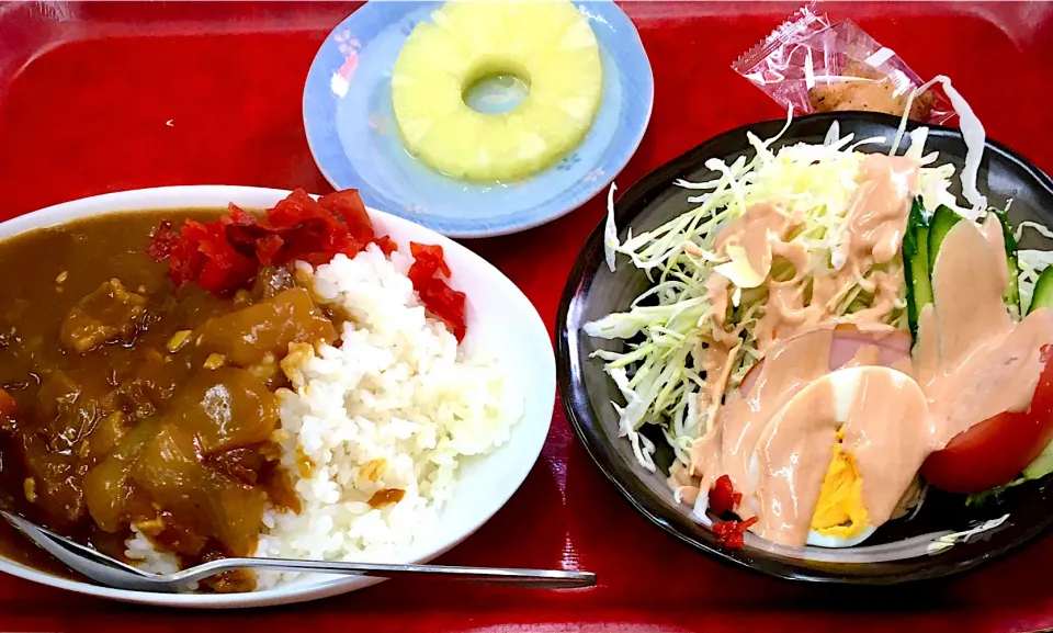 今日のﾗﾝﾁは＂カレー定食＂|mottoさん