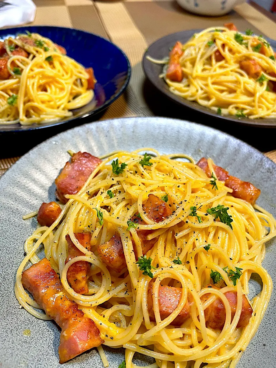 厚切りベーコンのカルボナーラ🥓|レオンさん