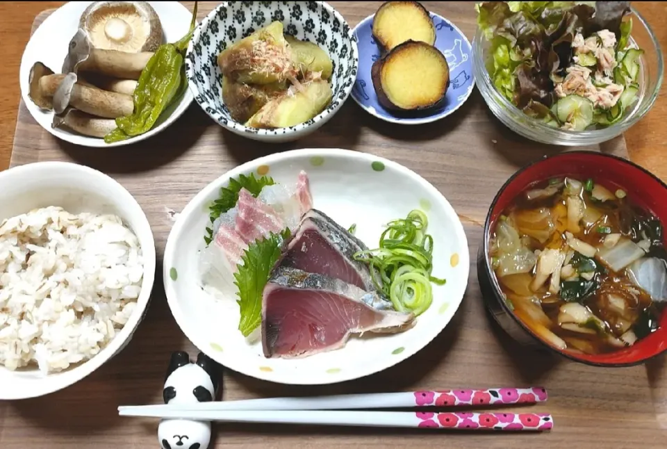 カツオのたたき定食|たの子さん