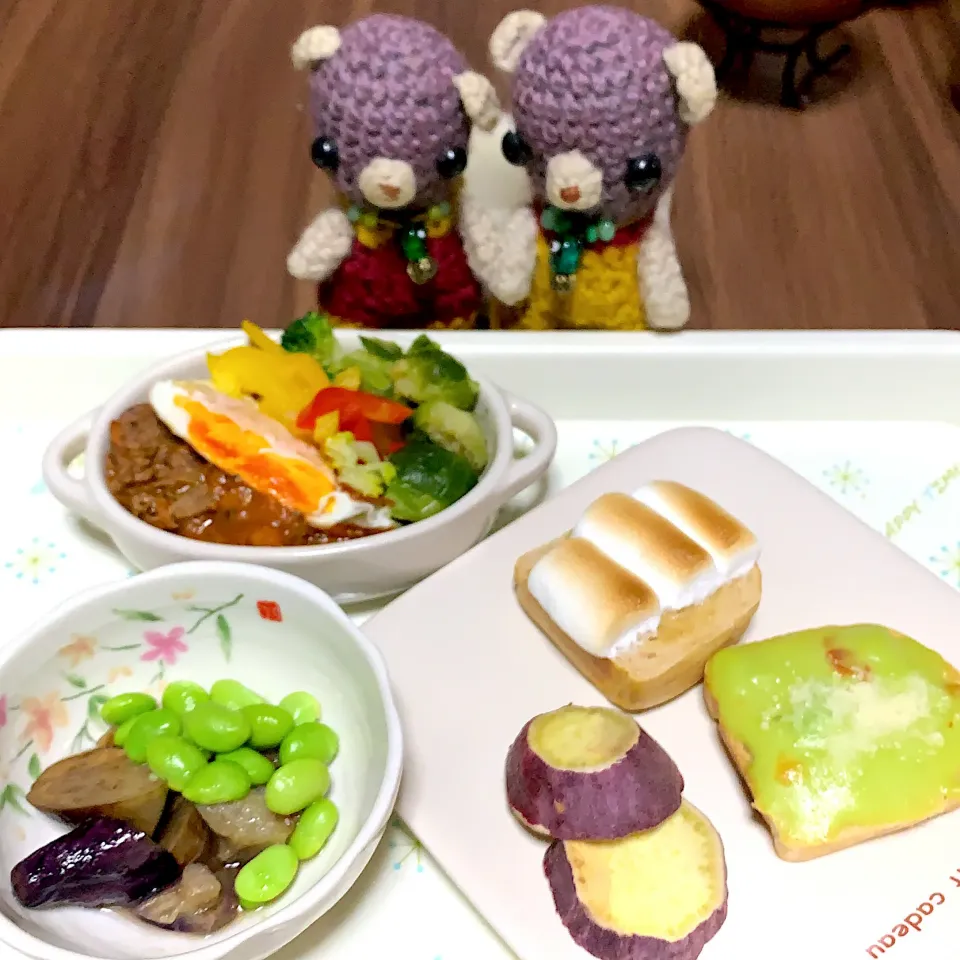 Snapdishの料理写真:朝ごぱん（╹◡╹）|chagashiさん