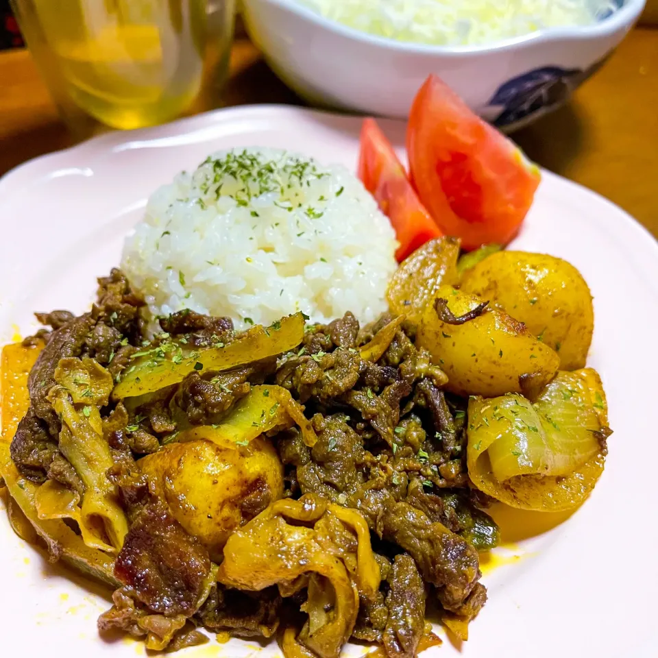 【牛肉のカレー炒めごはん♪】|ristorante_sallyさん