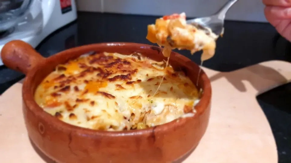 cheesy veggie with chiken breast|my kitchen goodiesさん