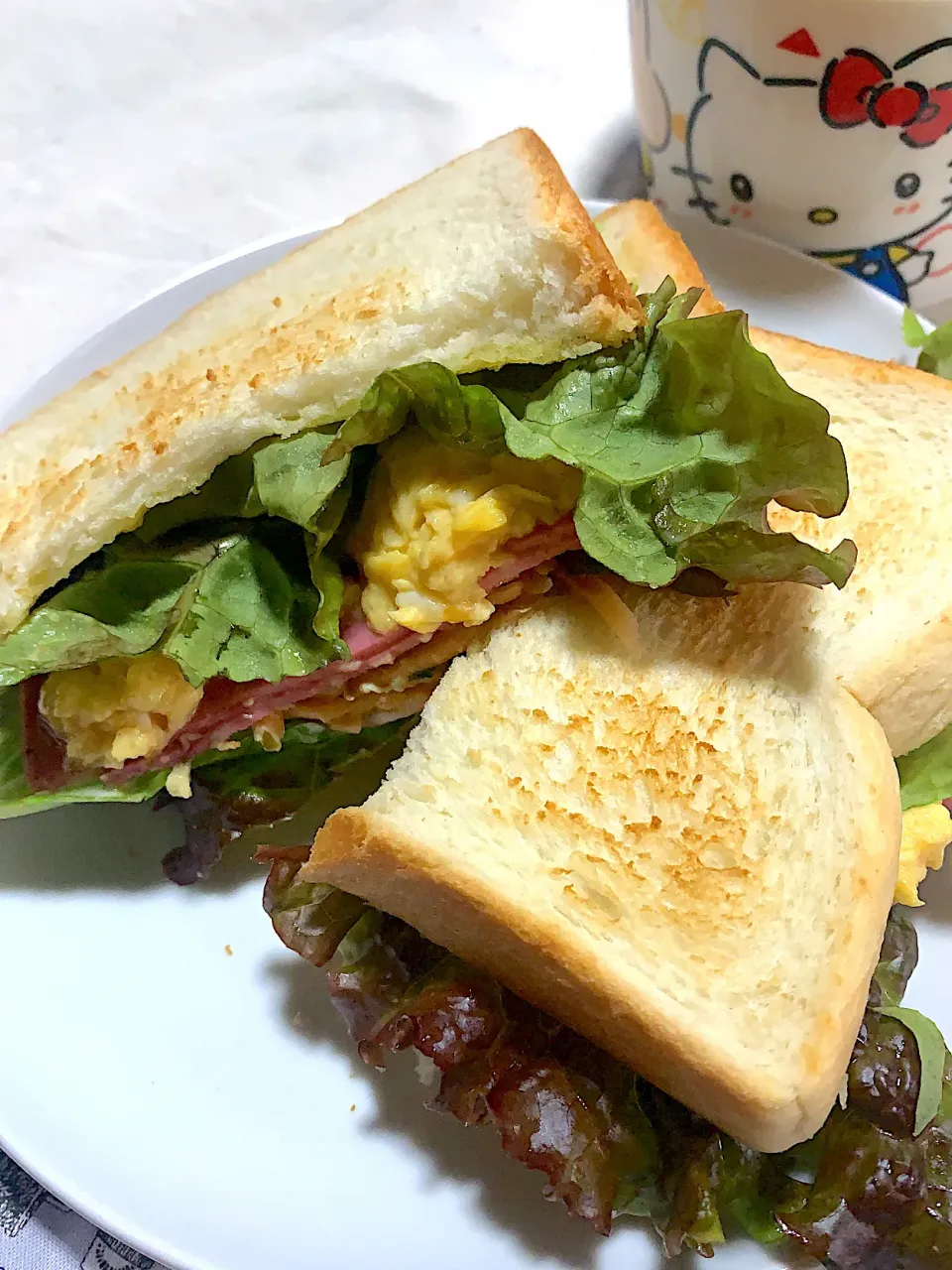 4月25日朝食　トーストサンド🥪|イタパセさん