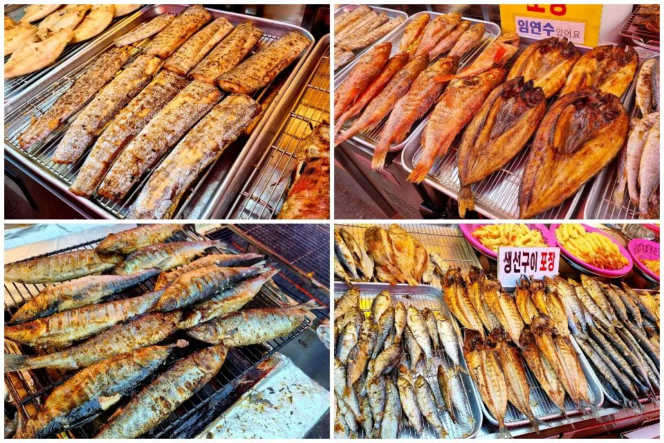 Snapdishの料理写真:grilled fish at Soraepogu Fish Market|steven z.y.さん