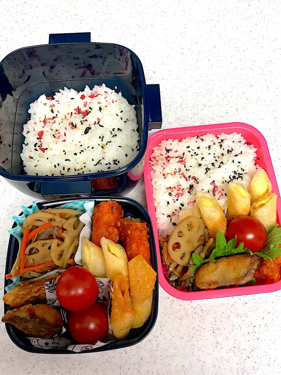 女子高生と男子高生のお弁当|料理嫌いなおかあさんさん