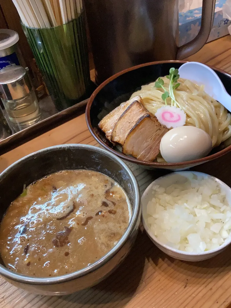 Snapdishの料理写真:特製つけ麺  玉ねぎ増し|rockiさん