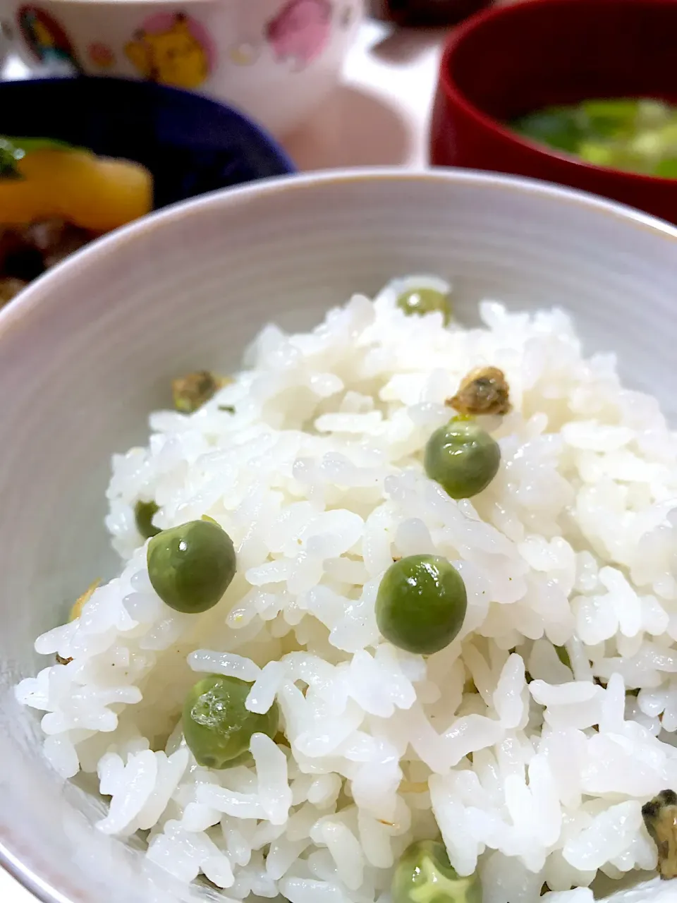 Snapdishの料理写真:シジミ豆ごはん|おさかなさん