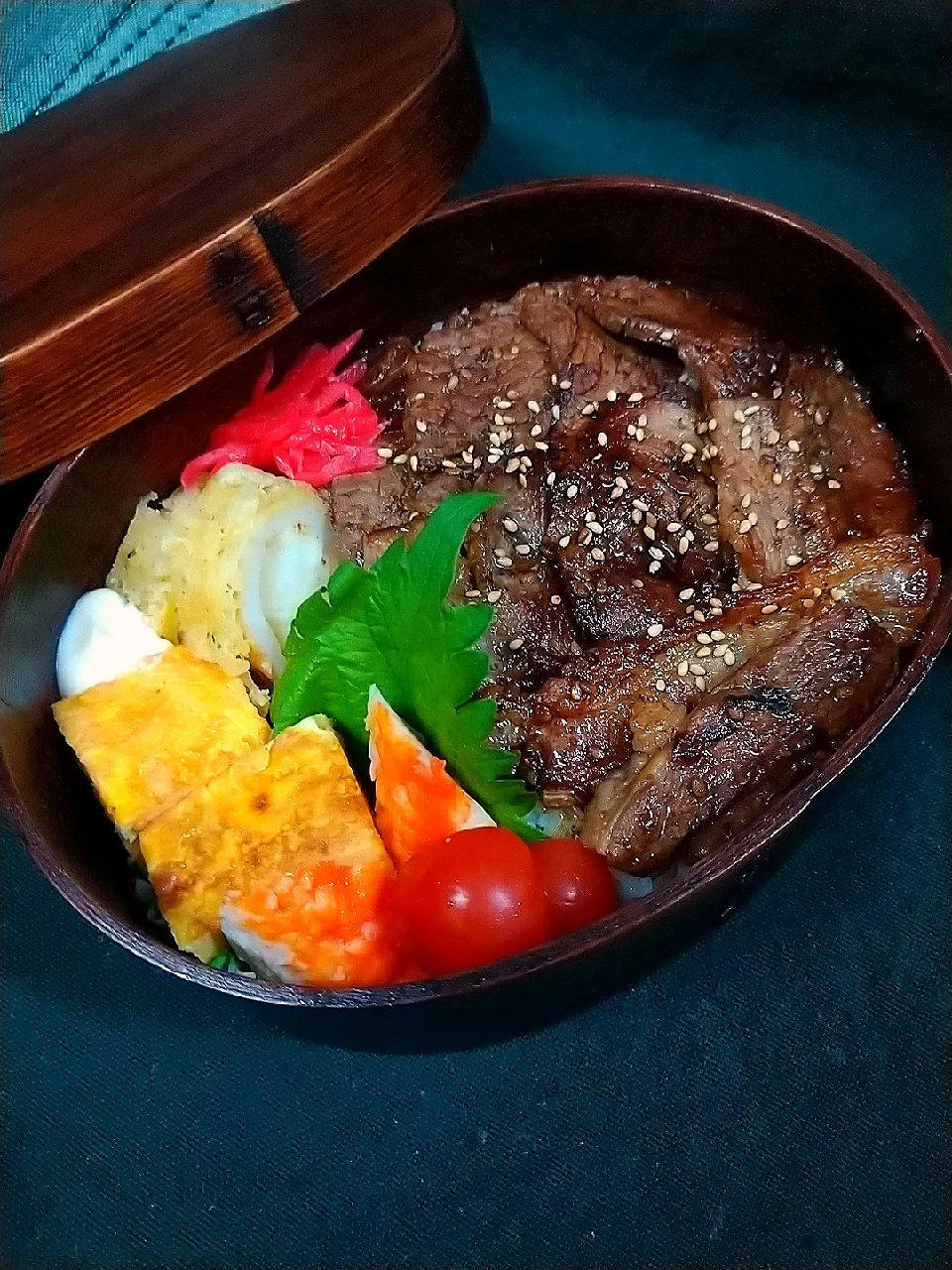 焼肉弁当…叙々苑風にしたかった(;_;💧
　今日のお弁当*49|cheryl_tasteさん