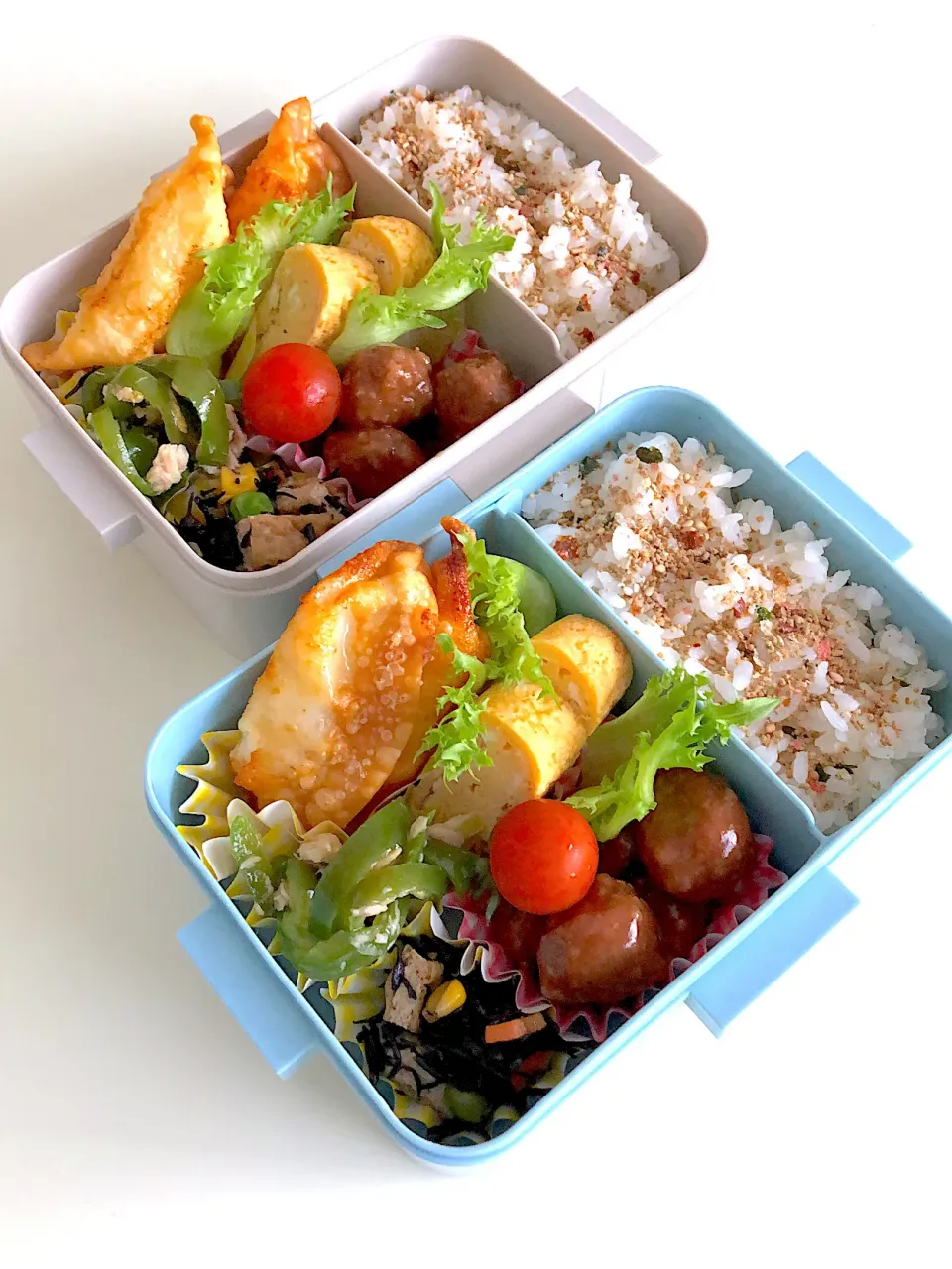 Snapdishの料理写真:パリパリチーズ揚げ弁当♪|ikumonさん