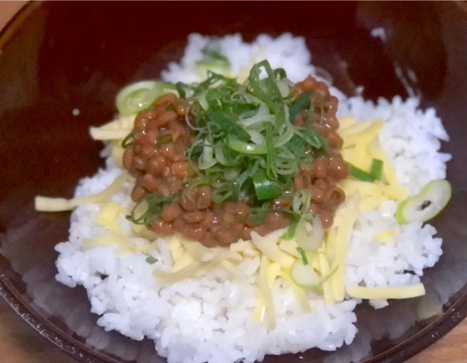 ☆納豆チーズ丼|まぁたんさん