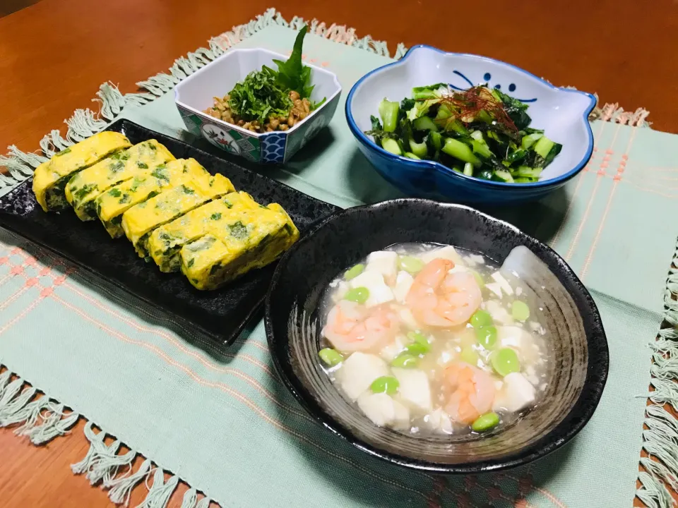 ☆Chieco☆さんの料理 
❇️そら豆と海老の餡かけ豆腐|バシュランさん