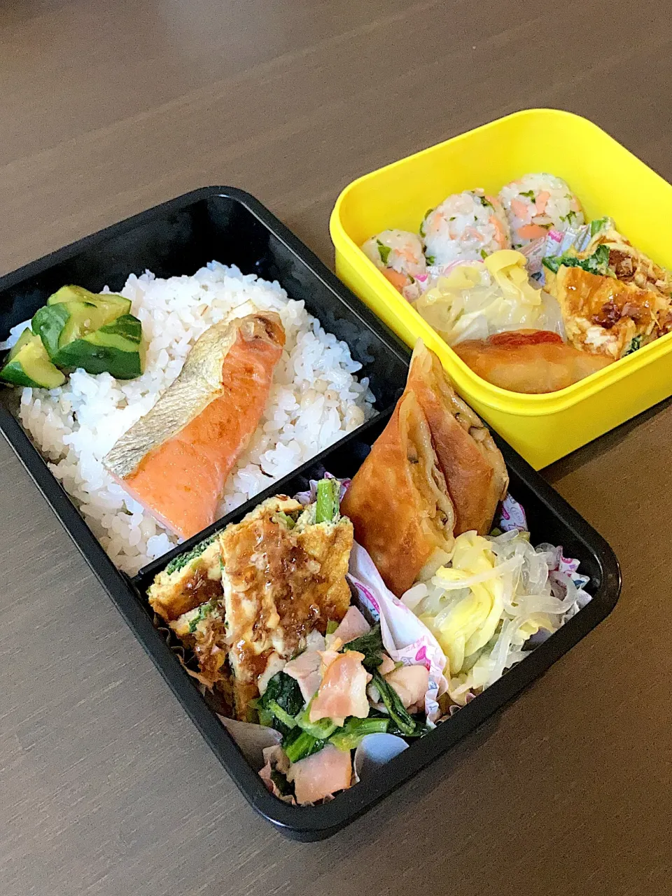 Snapdishの料理写真:夫・娘弁当|mamarunさん