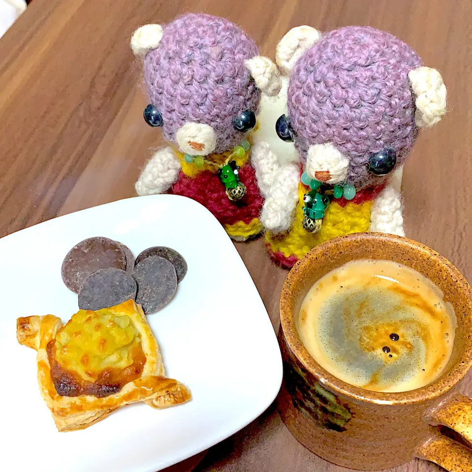 Snapdishの料理写真:サツマイモのパイ（╹◡╹）|chagashiさん