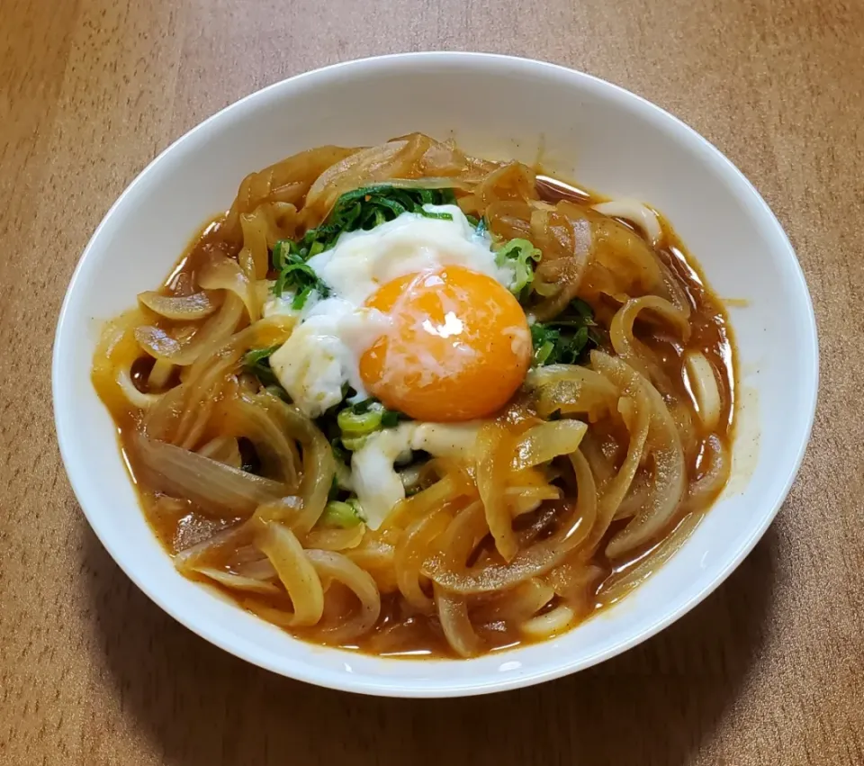 月見カレーうどん|ナナさん