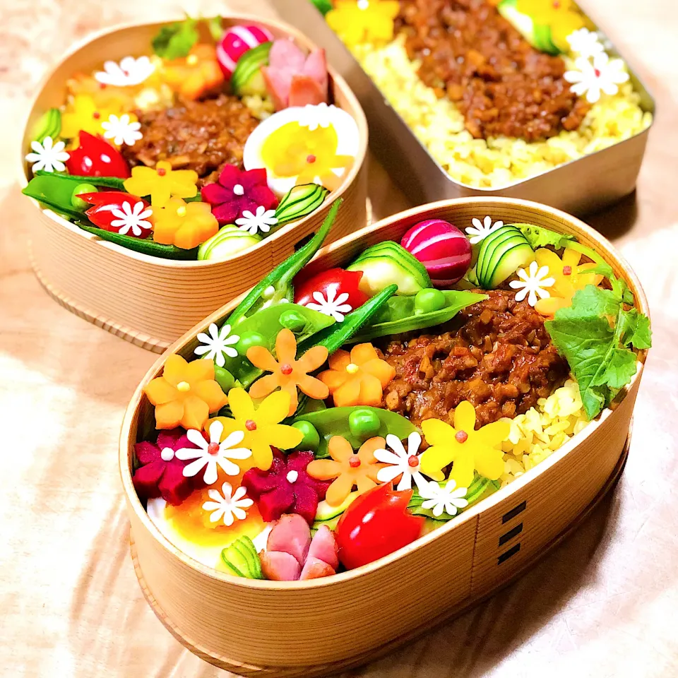 大豆と野菜で。キーマカレー弁当|1480_kojiさん