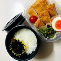 Snapdishの料理写真:トンカツ弁当🍱|マミさん