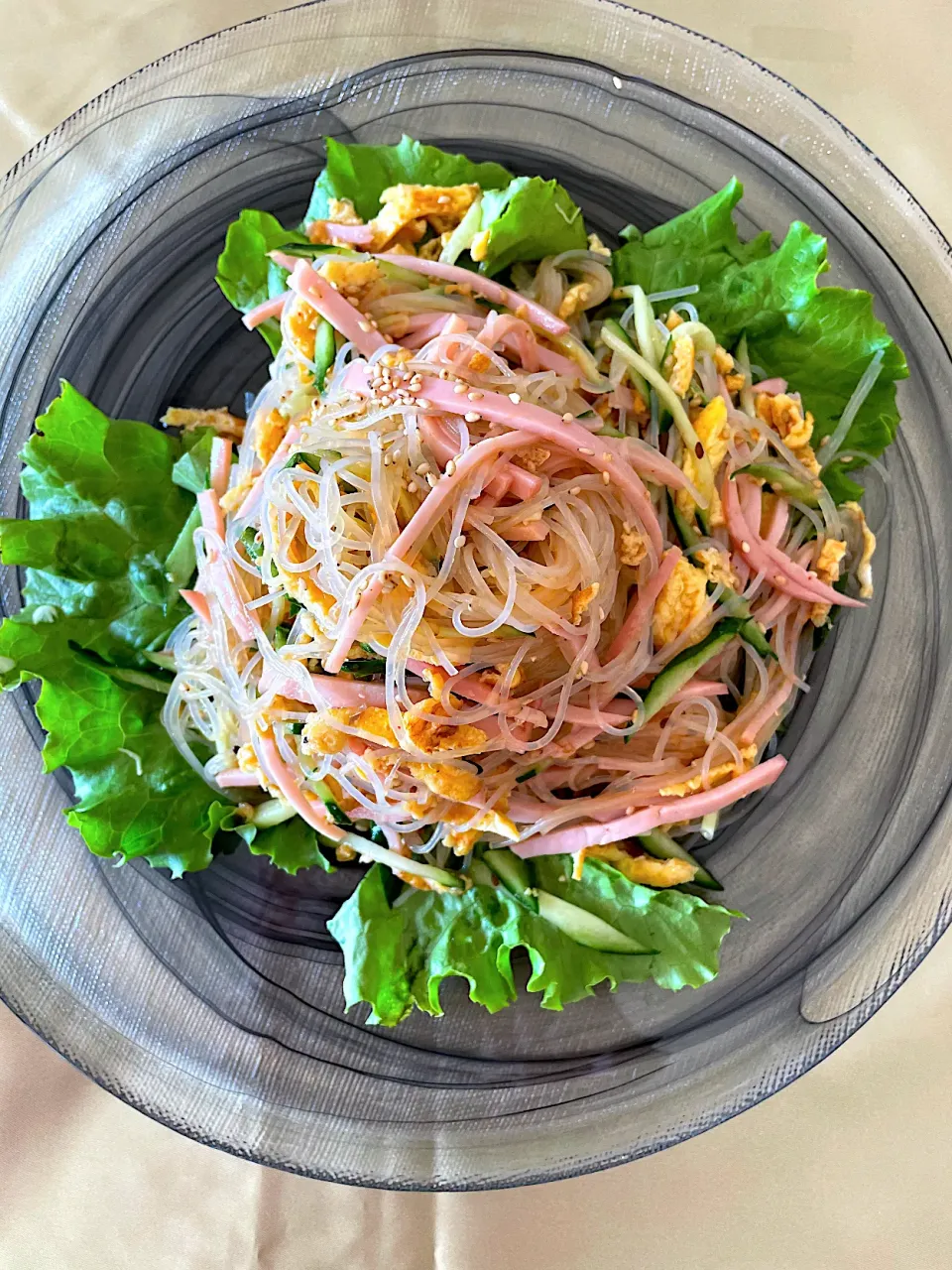 ☆Yumi☆さんの料理 はなこさんの料理 ✲︎サラダの旨たれを使った春雨サラダ！明日のお弁当用|いっちゃんさん