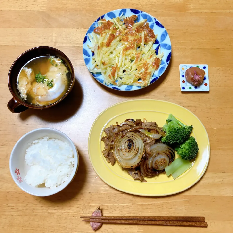 新玉ねぎと豚肉のガリバタ醤油ソテー|ちゃみこさん