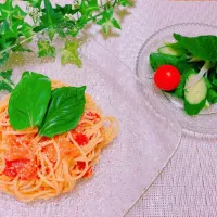 さっぱり冷製パスタ|ちいさん