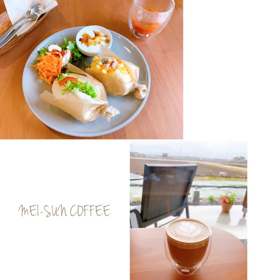 Snapdishの料理写真:MEI-SUN COFFEE☕️🥪🌱☔️|leeさん