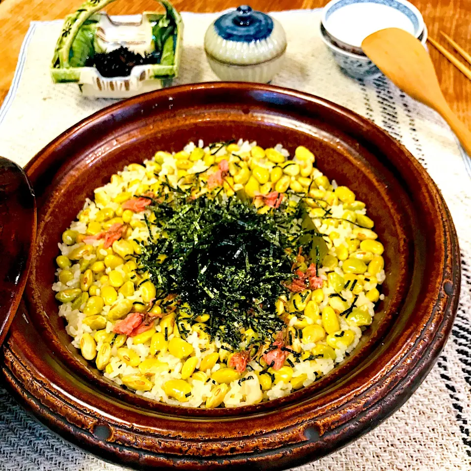 Snapdishの料理写真:山形🍚秘伝豆のご飯🍚|ブルースプーンさん