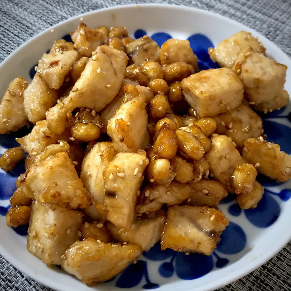 メカジキと大豆の甘辛揚げ|まきさん